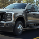 A 2026 Ford Super Duty on the road