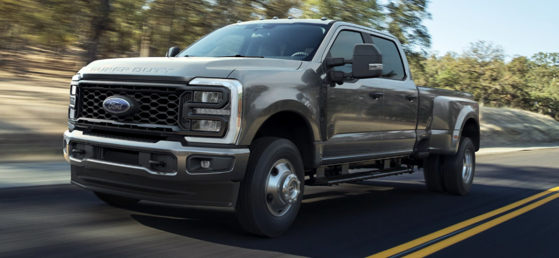A 2026 Ford Super Duty on the road